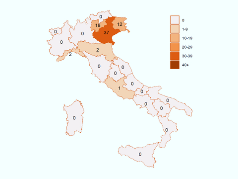 I casi di encefalite da zecca in Italia